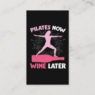 Hilarious Pilates Athlete Gift Wine Drinking Woman