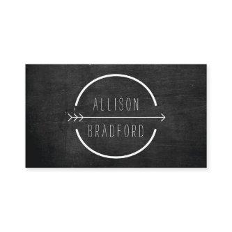 Hip and Rustic Arrow Logo with Handwritten Name