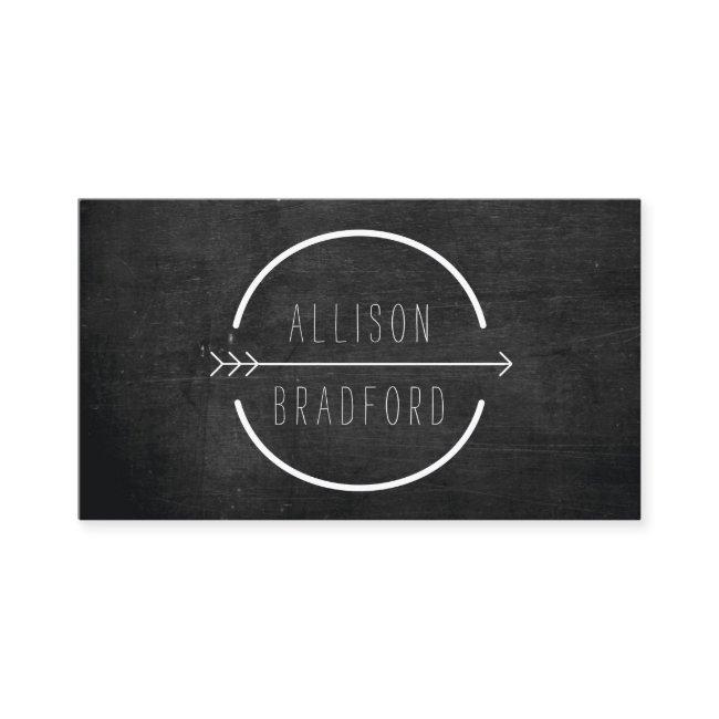Hip and Rustic Arrow Logo with Handwritten Name