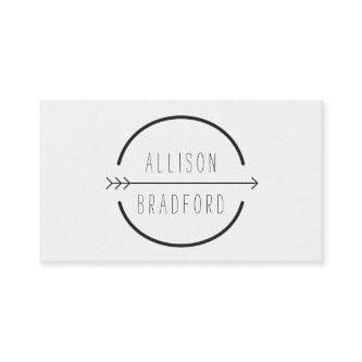 Hip and Rustic Arrow Logo with Handwritten Text