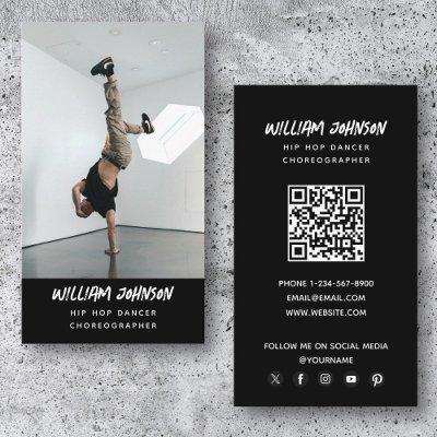 Hip Hop Dancer Modern Photo Social Media QR Code