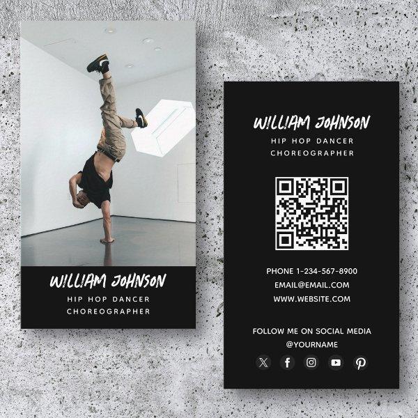 Hip Hop Dancer Modern Photo Social Media QR Code
