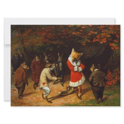 His Majesty Receives (by William Holbrook Beard) Card