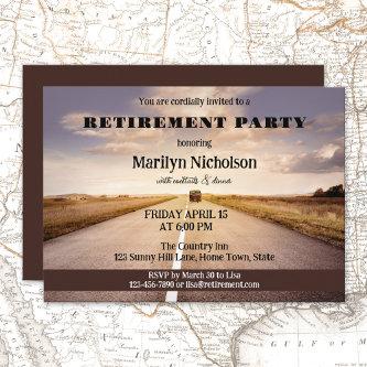 Hit the Road Country Retirement Party Invitation
