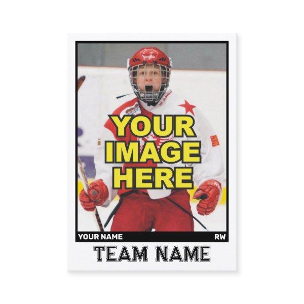 Hockey Collectible Trading Card | Black Border