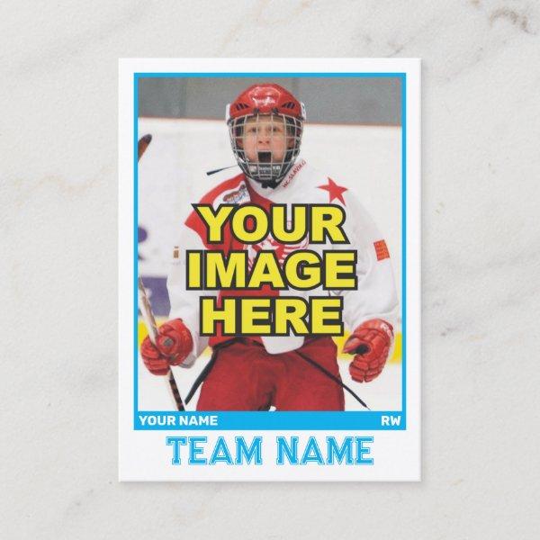 Hockey Collectible Trading Card | Ice Blue