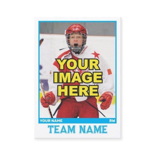 Hockey Collectible Trading Card | Ice Blue