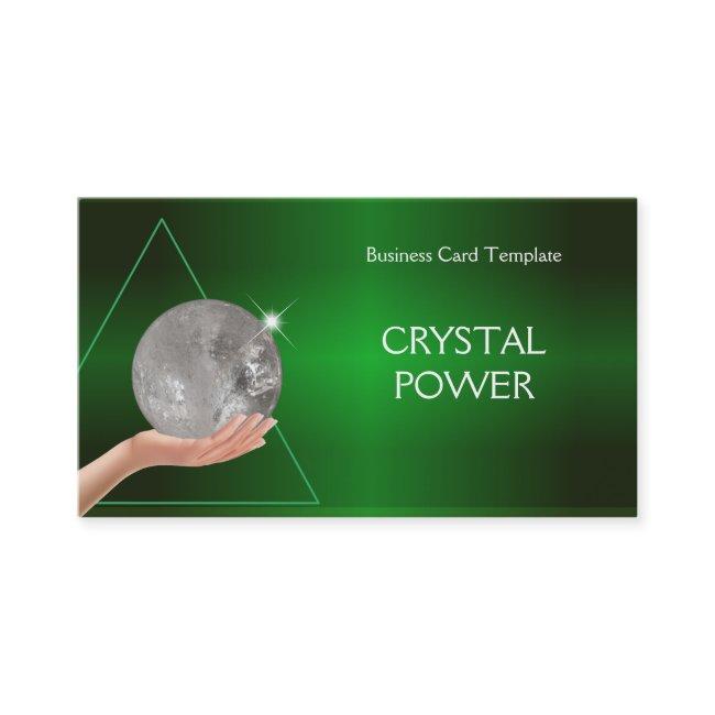 Holding Healing Crystal Ball