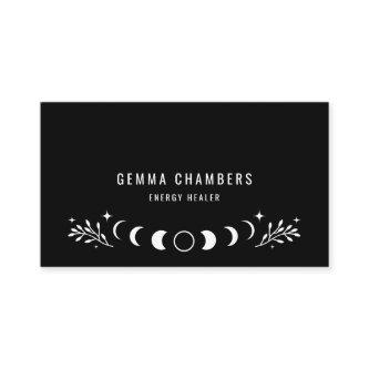 Holistic Celestial Moon Phases Black