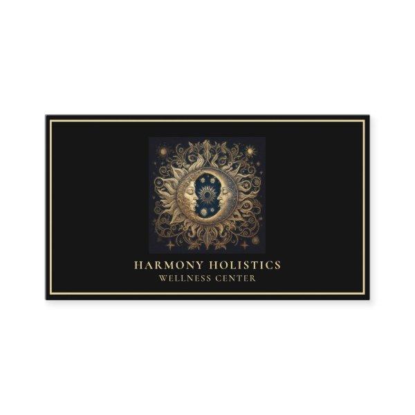 Holistic Celestial Moon Sun Gold Black