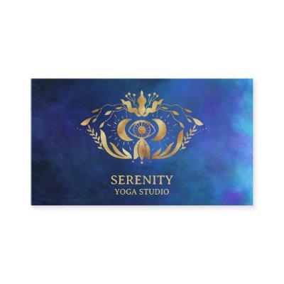 Holistic Celestial Moon Third Eye Nebula Blue