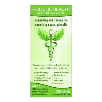 Holistic Health Alternative Medicine Caduceus Rack Card