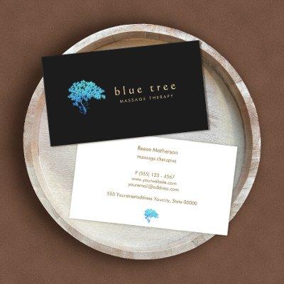Holistic Health & Wellness Elegant Turquoise Tree