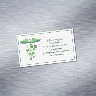 Holistic Medicine Wellness Center Naturopath Green  Magnet