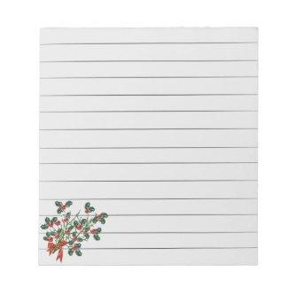 Holly Branch Notepad