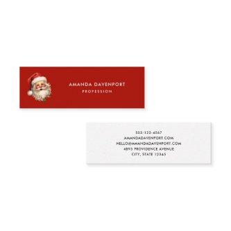 Holly Jolly Santa Claus Retro Christmas Mini