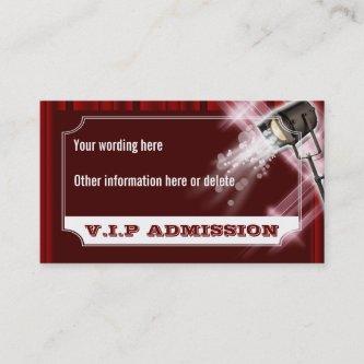 Hollywood wedding admission ticket PERSONALIZE