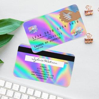 Holograph  Credit Card Nail Tech