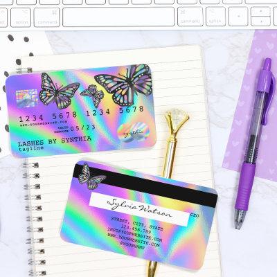 Holograph  Modern Credit Card  Monarch Butterfly