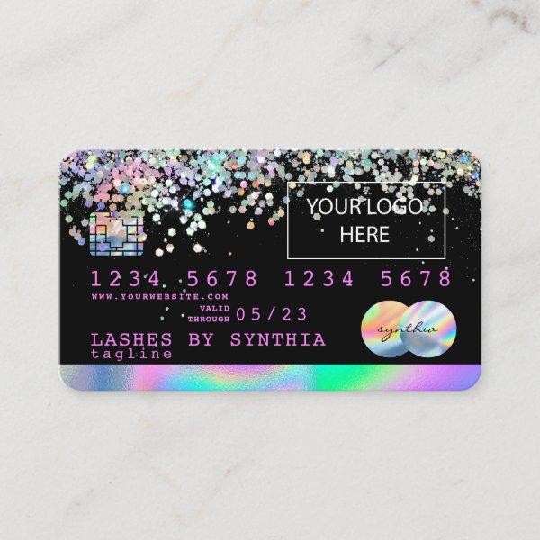 Holograph Unicorn Credit Card add your logo