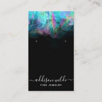 Holographic Alcohol Ink Earring Display Card
