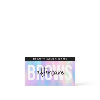 Holographic Brows Aftercare PMU Brow Instructions