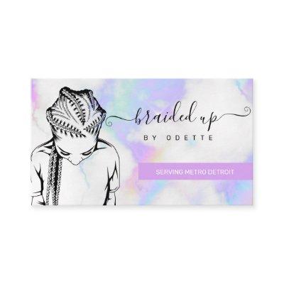 Holographic Clouds Hair Braider Braids Stylist