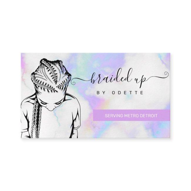 Holographic Clouds Hair Braider Braids Stylist