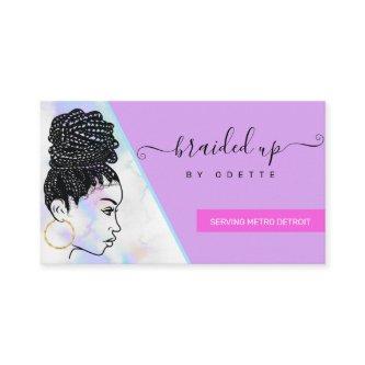 Holographic Clouds Hair Braiding Braider Stylist
