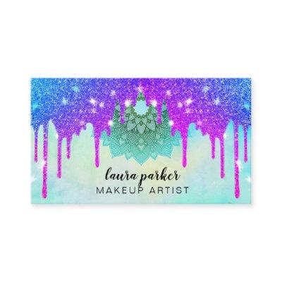 Holographic Dripping Glitter Makeup Hair Stylist