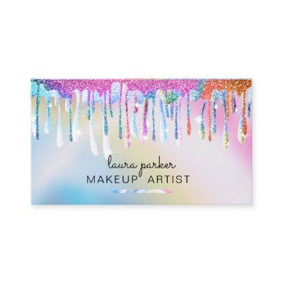 Holographic Drips Glitter Unicorn Makeup Artist
