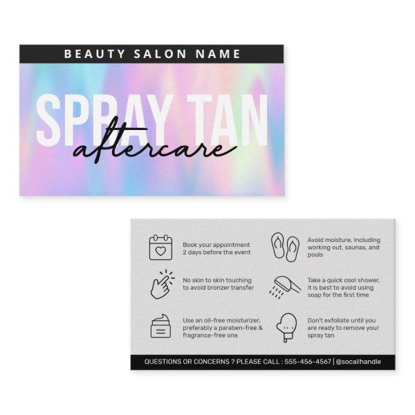 Holographic Editable Sunless Spray Tan Aftercare