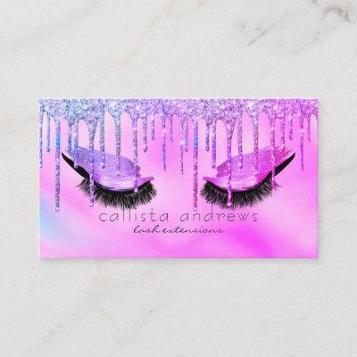 Holographic Glitter Drips Eye Lashes Extensions