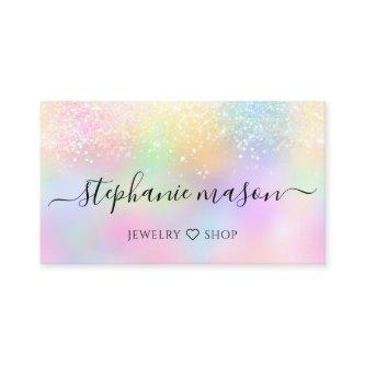 Holographic Glitter Pastel Girly