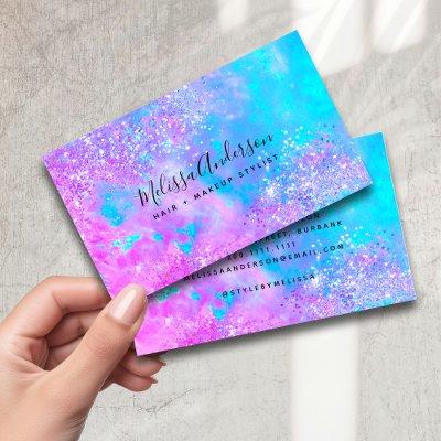 Holographic Opal Stone Glitter Calligraphy
