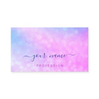 Holographic Pink Blue Professional Abstract Make-u