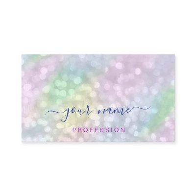 Holographic Pink Blue Professional Abstract Makeup