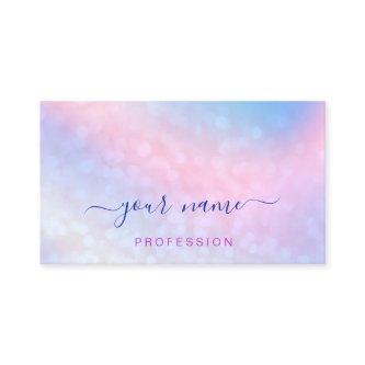 Holographic Pink Dusty Blue Professional Abstract