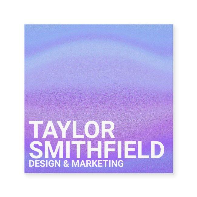 Holographic Purple Color Shift Square