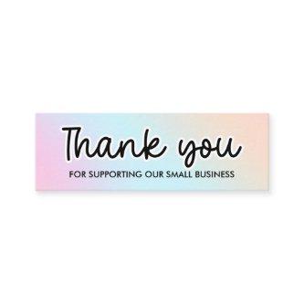 HOLOGRAPHIC RAINBOW Thank you for your order Mini