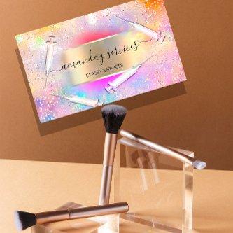 Holographic Unicorn Gold Syringe Botox B12 SPA