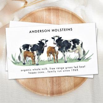 Holstein Cow Breeder Dairy Farm Watercolor