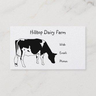Holstein Cow Line Drawing: Dairy, Milk, Farm