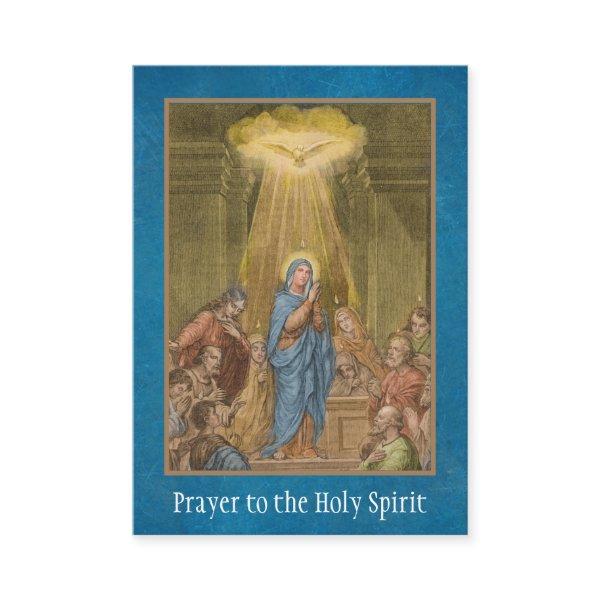 Holy Spirit Confirmation Virgin Mary Holy Card