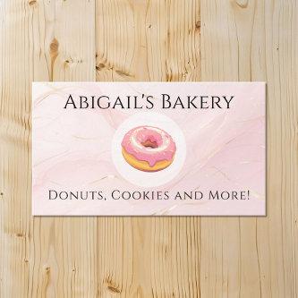 Home Bakery Donut Pink Frosting Baking