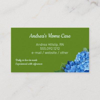Home Care Blue Hydrangeas Custom