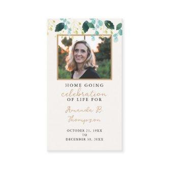 Home Going Celebration of Life Funeral Prayer Card