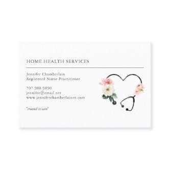 Home Health Nurse Floral Stethoscope