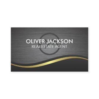Home Icon | Metallic Brushed Wave Background
