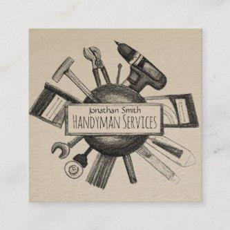 Home improvement and repair handyman services square